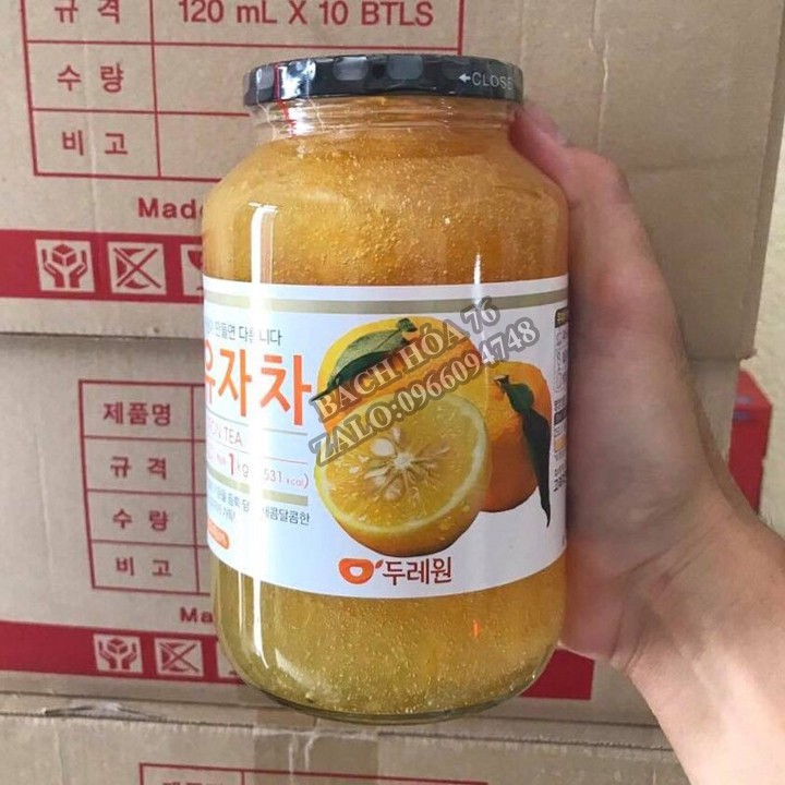 Mật ong chanh hàn quốc đào ngon hủ 1kg cao cấp Bách Hoa 76 | BigBuy360 - bigbuy360.vn