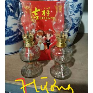 ĐÈN DẦU THỦY TINH CAO CẤP ( 2 ĐÈN)