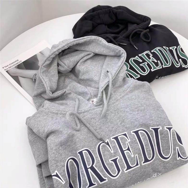 Khaocs Nỉ Hoodie Oversize Chống Nắng Chữ Arrl Unisex Dáng Rộng Mũ To Tay Bồng Uzzlang Basic