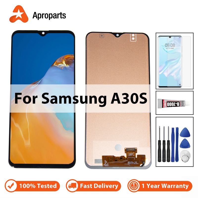 LCD cho Samsung Galaxy A30s A307 A307F A307G A307YN Thay thế lắp ráp màn hình cảm ứng Số hóa 100% Đã kiểm tra 6.4 "