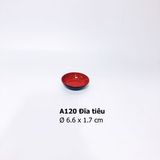 Chén Chấm Đĩa Chấm Nhỏ Phíp 100% MELAMINE Cao Cấp Màu Đỏ Đen