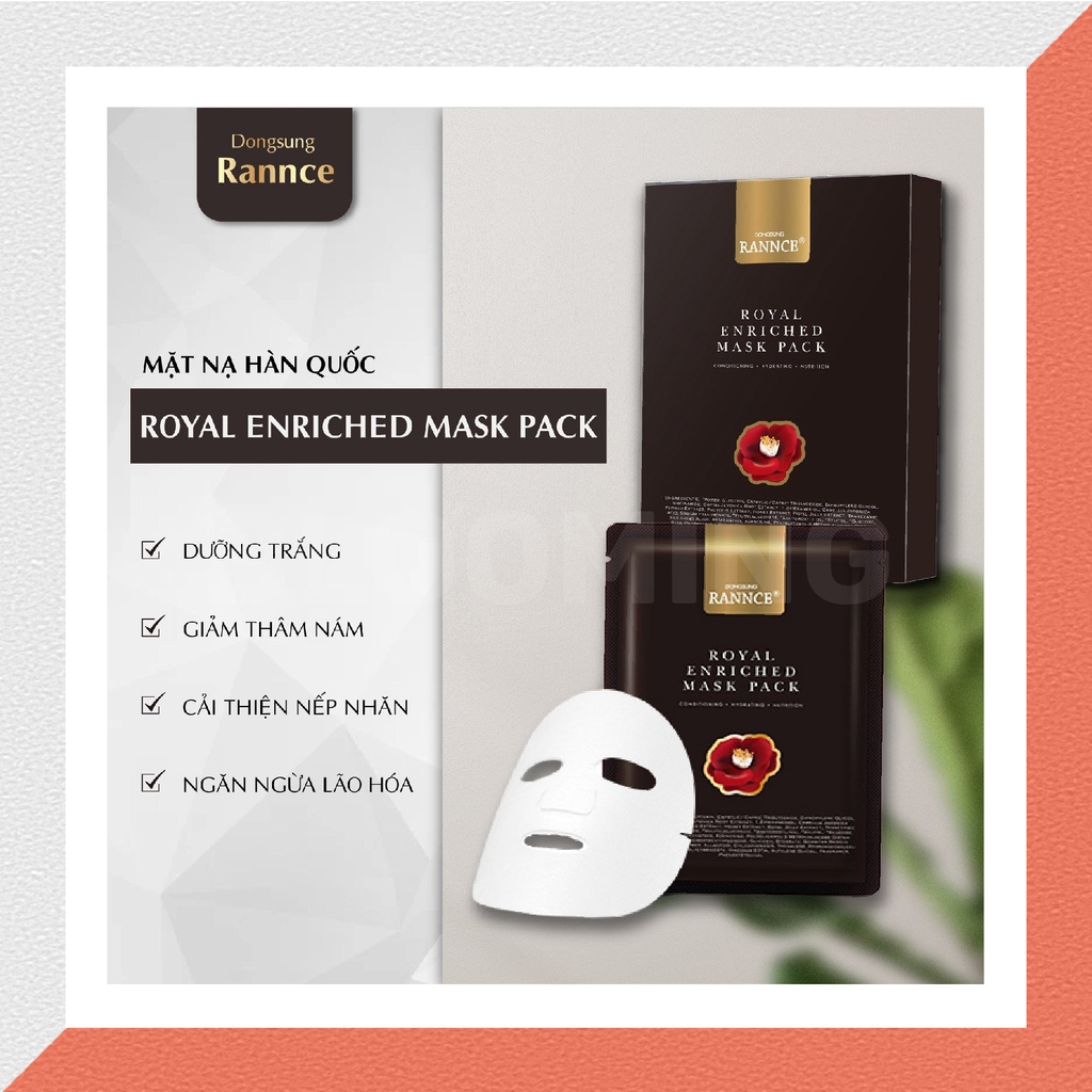 Mặt nạ cải thiện nếp nhăn, ngăn ngừa lão hóa Dongsung Rannce Royal Enrich Mask Pack 25ml