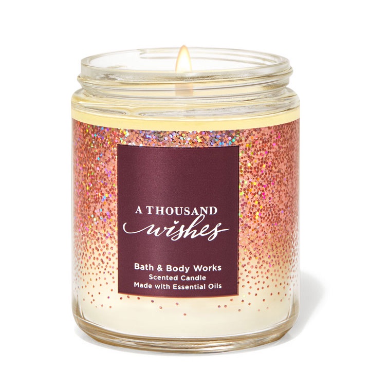 [AUTH] Nến thơm 1 bấc Bath &amp; Body Works A Thousand Wishes