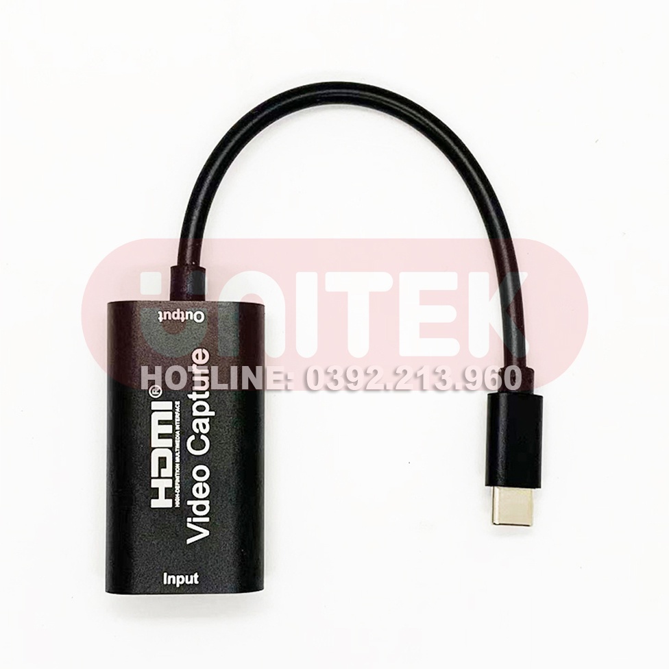 Cáp Chuyển HDMI Vào Laptop, PC Qua Cổng Type-C 1080P HDMI Video Capture
