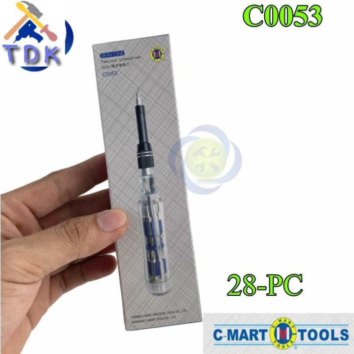 Tua vít sửa thiết bị điện tử C-Mart C0053 28 chi tiết