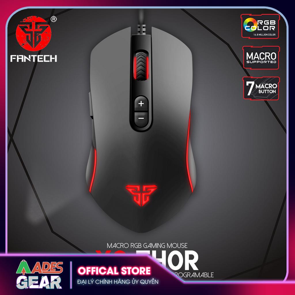 ✔️ Chuột Gaming Có Dây FANTECH X9 THOR 4800DPI LED RGB✔️ 7 Phím Macro ✔️ BẢO HÀNH 12 THÁNG