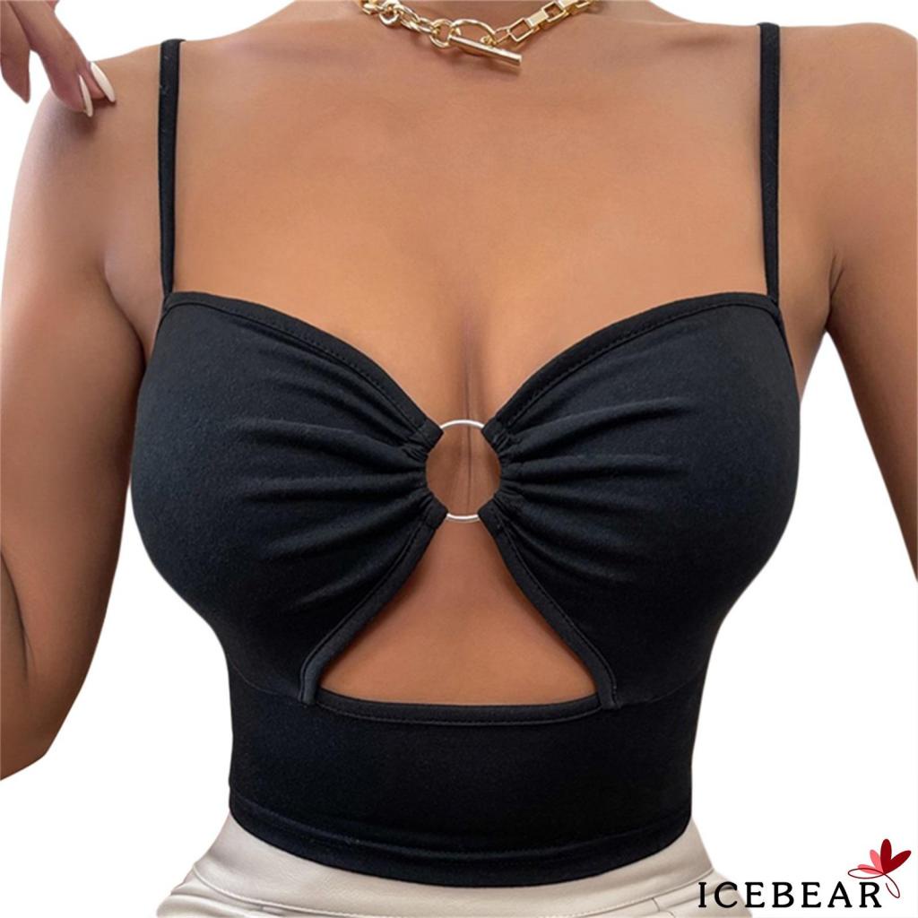 Áo dây nữ cộc tay cổ chữ V thời trang quyến rũ