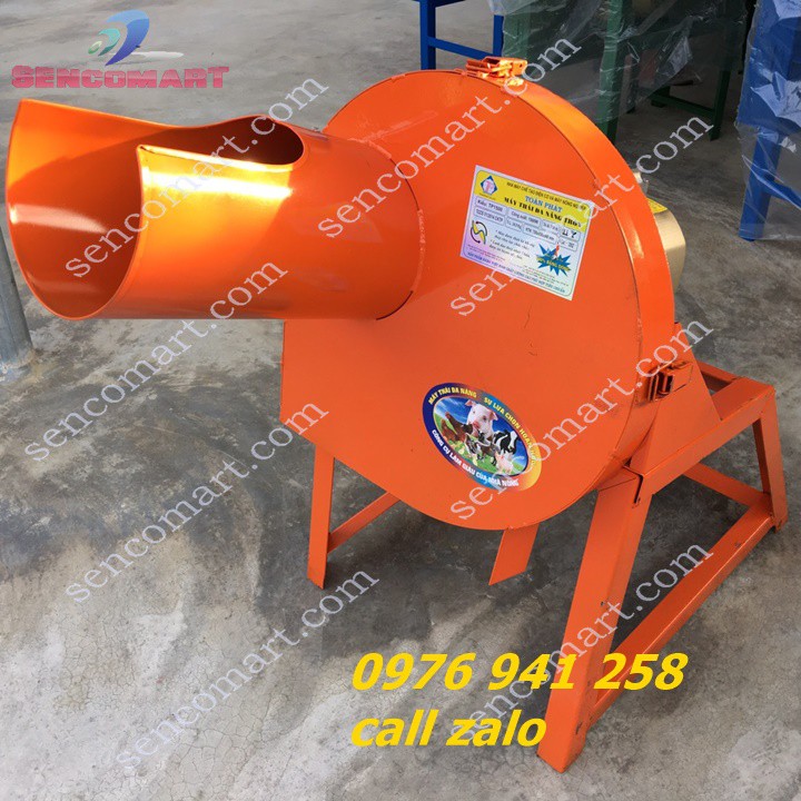 Máy băm chuối mịn nguyên cây cho gà vịt, Máy thái cỏ, rau bèo, rau muống đa năng Sencomart