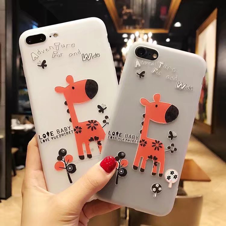 [ IPHONE ] Ốp Voi Và Hươu Cao Cổ - Ốp SIlicon - B071 | BigBuy360 - bigbuy360.vn