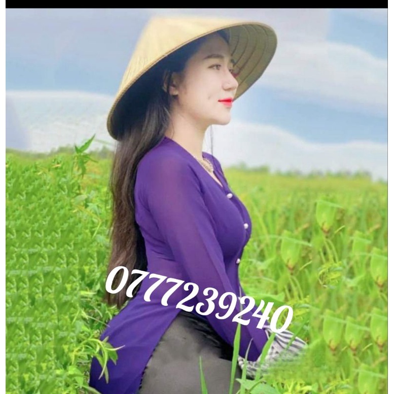 ÁO BÀ BA VOAN TRƠN NHIỀU MÀU