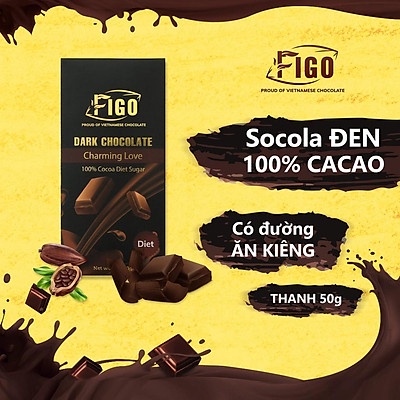 Dark Chocolate 100% có đường ăn kiêng