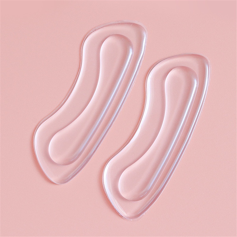 1 Cặp Miếng Lót Gót Giày Cao Gót Trong Suốt Bảo Vệ Gót Chân Bằng Silicon