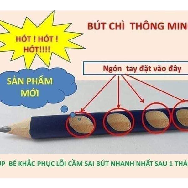 [kèm gọt chì]Hộp 12 cây Bút chì 2B cao cấp nét thanh nét đậm định vị tay cầm Eras E629