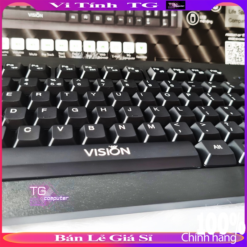 Bàn phím máy tính kết hợp bộ chia USB có dây giá rẻ tiện lợi Vi tính TG