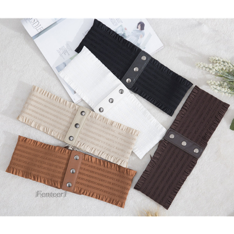 1 Thắt Lưng Đan Dây Co Giãn Màu Đen Thời Trang Nữ