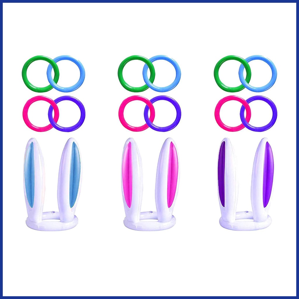 Đồ Chơi Ném Vòng Hình Tai Thỏ Bơm Hơi Độc Đáo