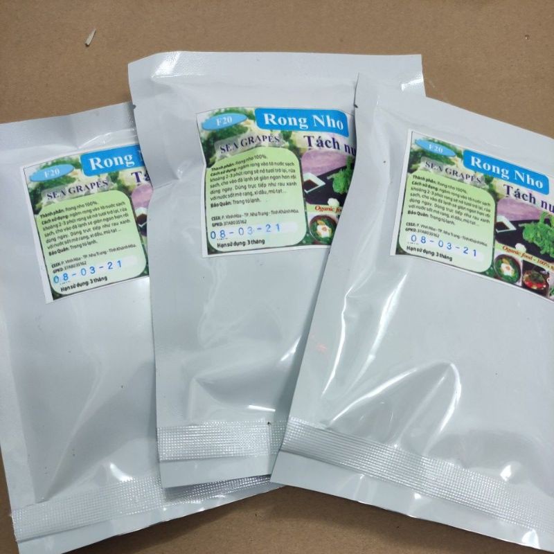 Rong nho tách nước - gói 100g - rất ngon, rất nhiều
