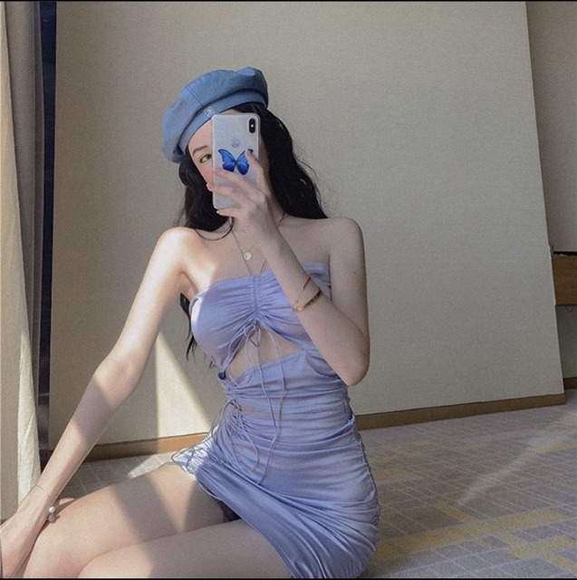 ADORABLE ĐẦM TÍM SILVER BUỘC LƯNG 🥰🥰🥰