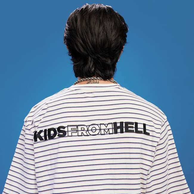 Áo thun KFH Stripe Shirt tay ngắn chất liệu cotton kiểu dáng unisex - PLAY DIRTY STREETWEAR