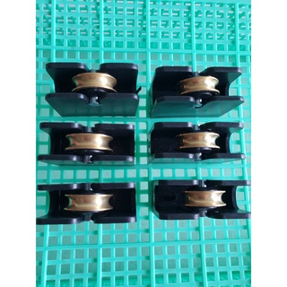 Combo 05 cái, 10 cái bánh xe đồng thau cửa lùa nhôm