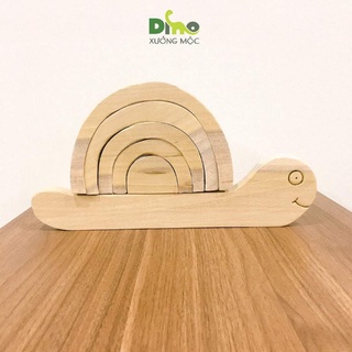 Đồ chơi gỗ xếp chồng kích thước lớn.