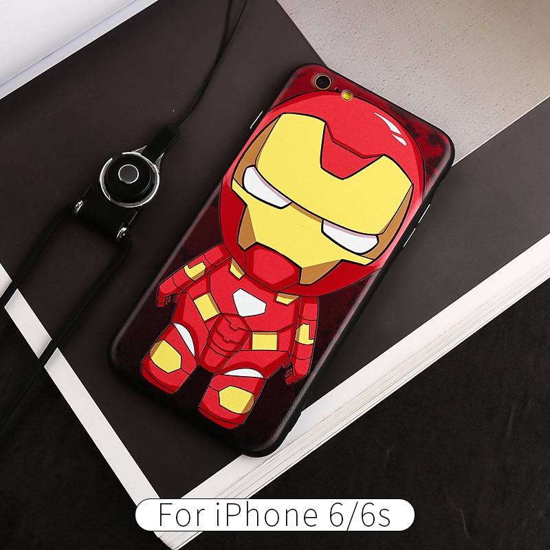 Ốp điện thoại mềm hoạ tiết hoạt hình dễ thương cho iPhone 6S/7Plus/8/X/XR/XS Max/11Pro | BigBuy360 - bigbuy360.vn