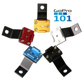 Mount Chân Kính Thép CNC gắn GoPro vào chân gương xe máy - GoPro101 - inoxnamkim