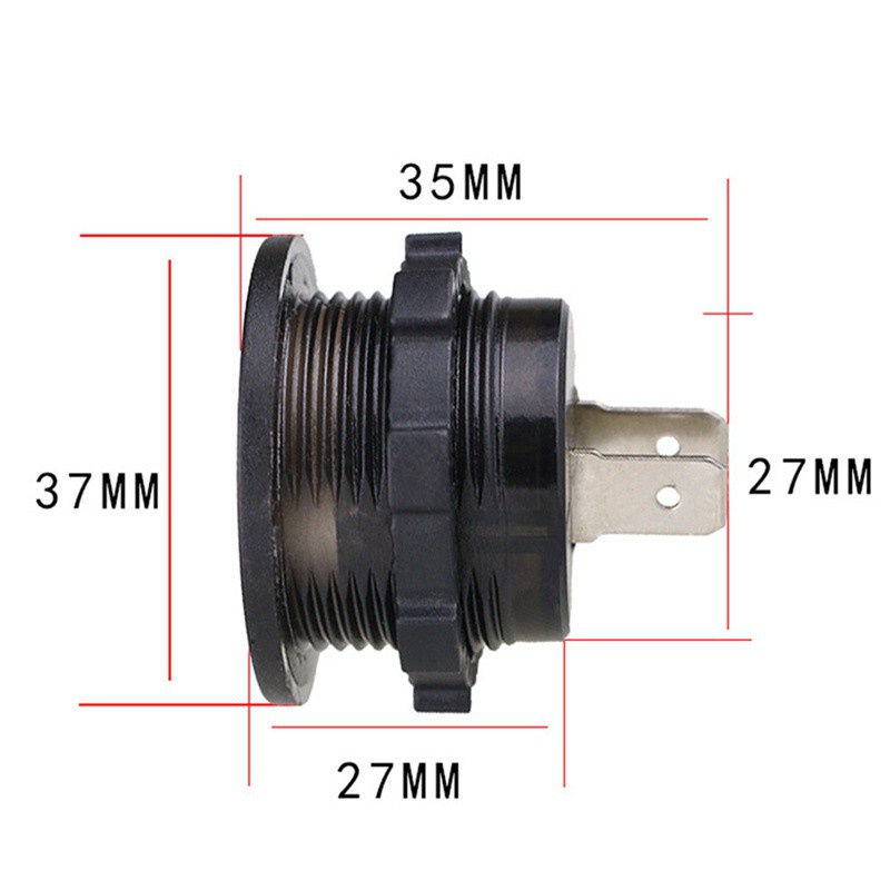 Vôn kế kỹ thuật số Dc 12v-60v có màn hình led hiển thị thích hợp cho xe hơi / xe máy