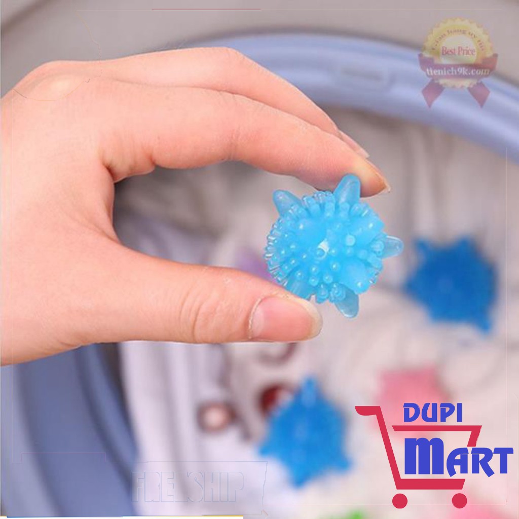 Bóng giặt nhím cầu gai  - bóng giặt sinh học - bóng gai giặt đồ máy giặt siêu sạch giảm nhăn - DupiMart