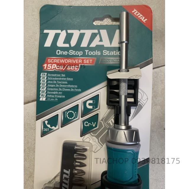 Bộ tua vít 15 đầu TACSD30156 TOTAL