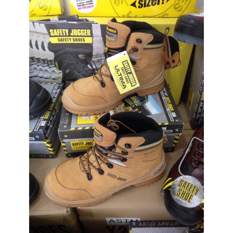 Giày Safety Jogger Ultima Da Chất Lượng Cao, Đế Chống Đâm Xuyên, Chống Trơn Trượt, Lót EVA êm chân