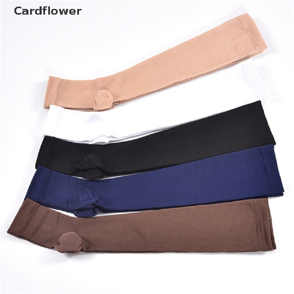 &lt; Cardflower &gt; Vớ Nén Hở Ngón Chân Không Co Giãn Hỗ Trợ Đầu Gối