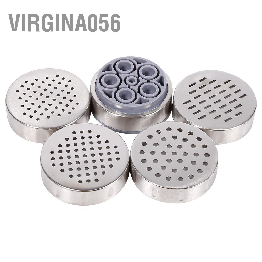 Virgina056 1pc Portable Manual Operated Stainless Steel Pasta Maker Noddle Juicer Pressure Making Machine