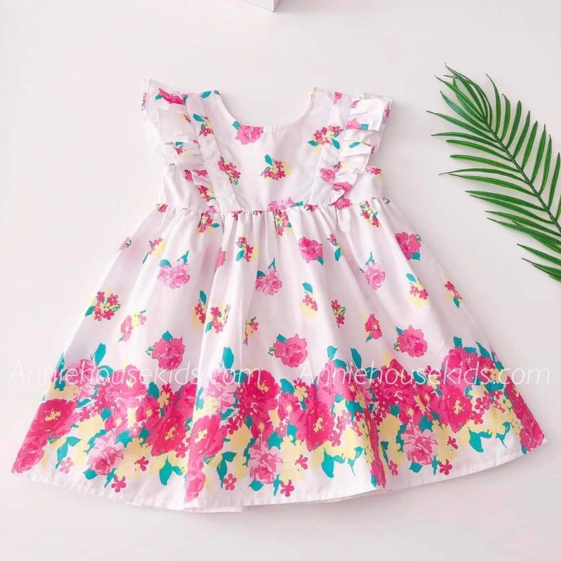 Váy OLI RIVER KIDS hoa hồng Pháp cho bé