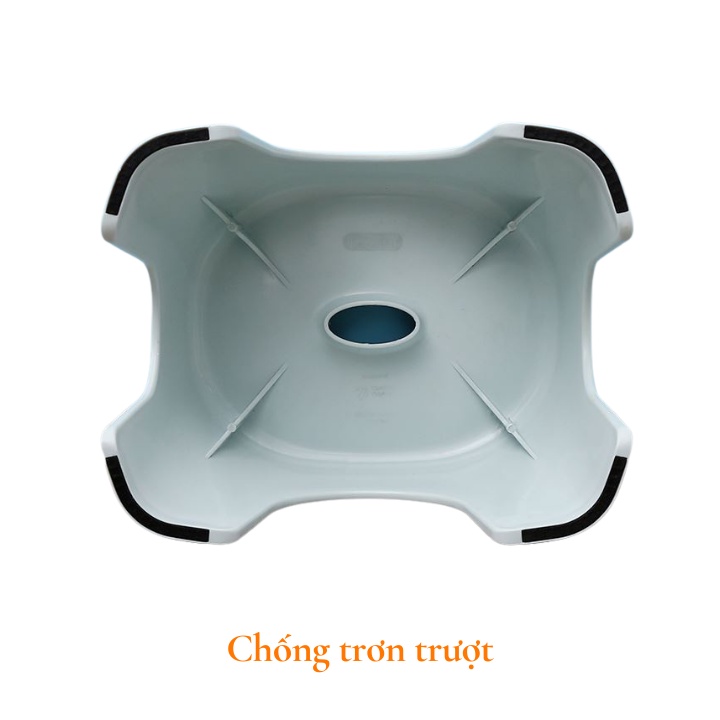 Ghế nhựa nhà tắm, nhà vệ sinh, cao cấp, kháng khuẩn Notoro Nhật Bản, ngồi tắm cho bé tiện dụng Vapu HCM