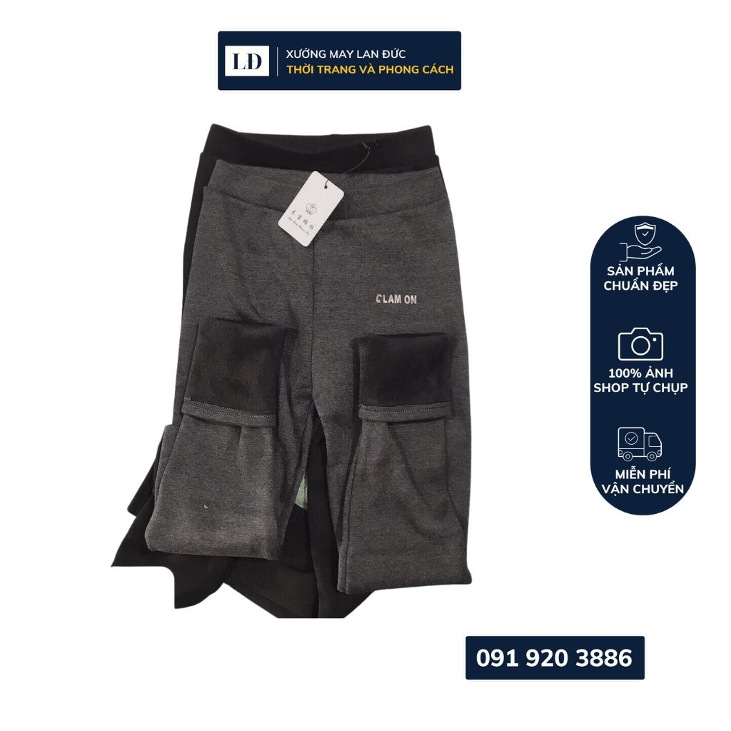 Quần Legging lót lông thỏ siêu ấm co dãn 4 chiều | BigBuy360 - bigbuy360.vn