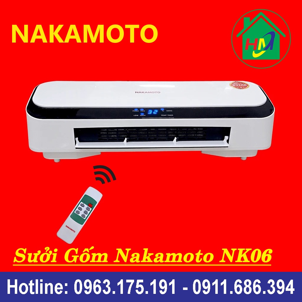 Máy Sưởi Gốm Nhật Bản Nakamoto NK06