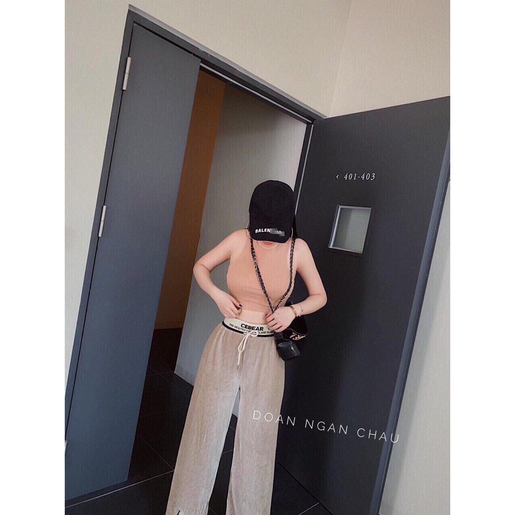 [ Mã WASTAPR giảm 10K đơn 50K] Áo thun croptop cổ lọ KHÔNG TAY - nhiều màu - chất dày | BigBuy360 - bigbuy360.vn