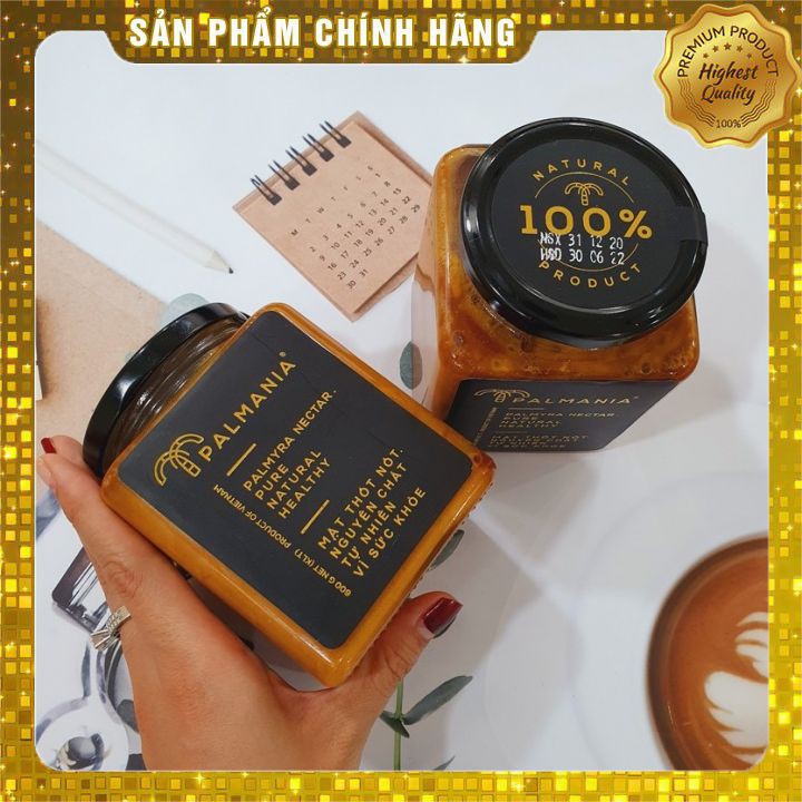 Đường thốt nốt PALMANIA ⚡️𝐅𝐑𝐄𝐄 𝐒𝐇𝐈𝐏⚡️ Hũ thủy tinh vệ sinh, sang trọng, 100% nguyên chất