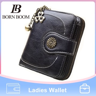 Bornboom ví nữ da pu mini ngắn cầm tay cao cấp hàn quốc