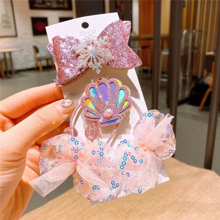 Set kẹp tóc cho bé ( được chọn mẫu)