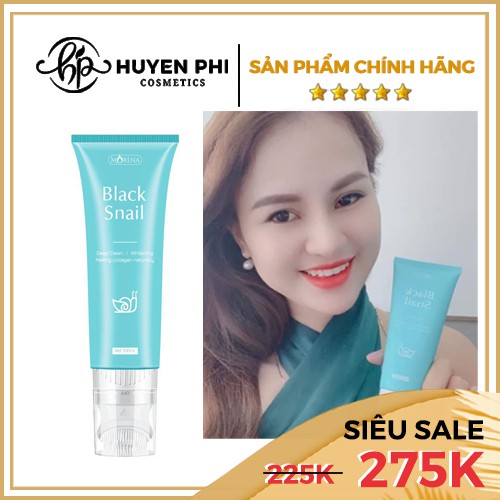 Sữa rửa mặt Black Snail HUYỀN PHI COSMETICS Sạch bụi bẩn - phấn khi make up, không bị khô da