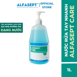 Dung Dịch Rửa Tay ALFASEPT Care Giúp Diệt Khuẩn Toàn Diện, Nhanh Chóng Và Hiệu Quả Lọ 1L