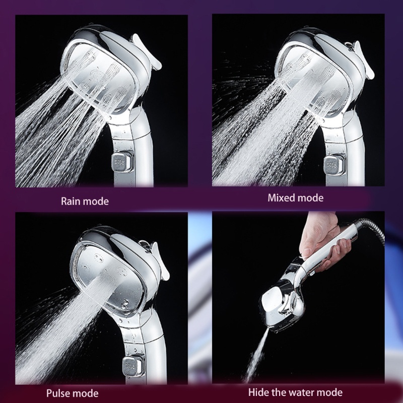 Vòi Hoa Sen 4 Chế Độ Bằng Thép Không Gỉ Cho Nhà Tắm