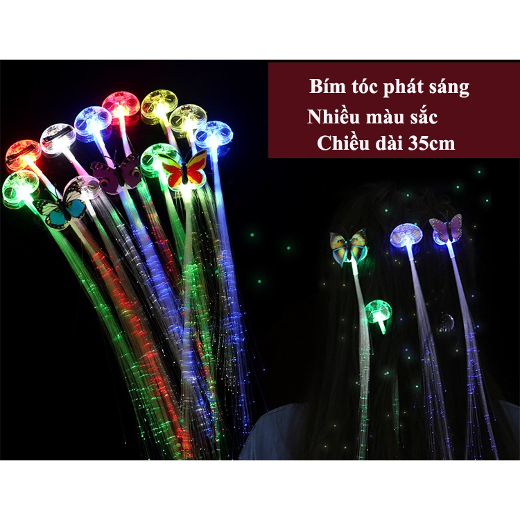 Bím tóc phát sáng , Hóa Trang Dành Cho Halloween, Giáng Sinh, Trung Thu, Tiệc tùng , đèn trung thu