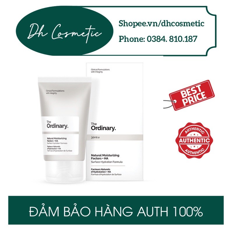 Kem dưỡng ẩm The Ordinary Natural Moisturising Factors + HA