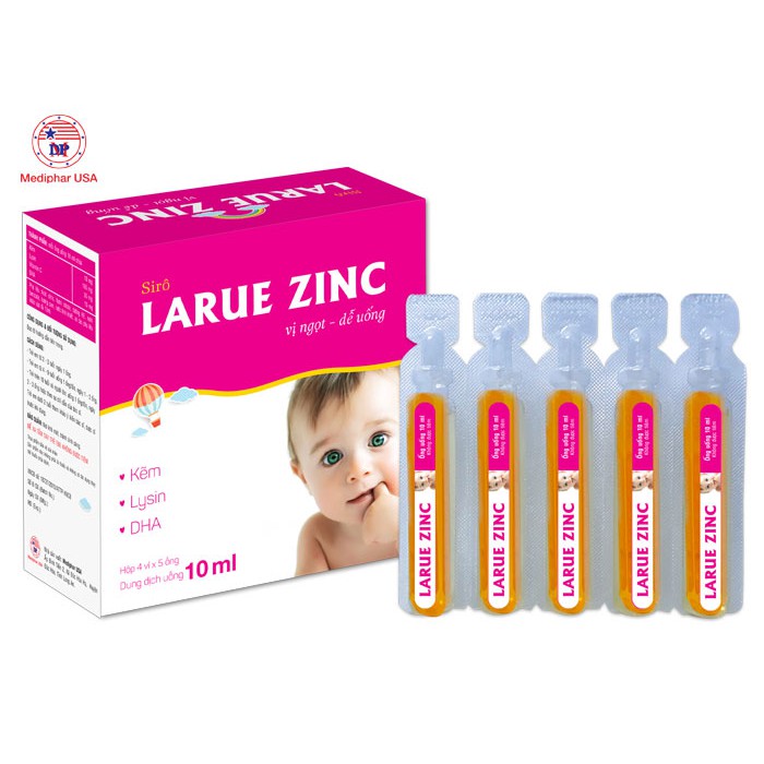 [MEDIPHAR USA] Bổ sung kẽm, lysine, DHA ăn ngon miệng – Sirô LARUE ZINIC