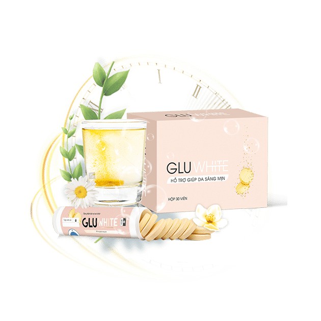 Viên sủi trắng da Gluwhite cho làn da trắng hoàn hảo Hộp 20 viên | BigBuy360 - bigbuy360.vn