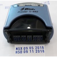 Dấu Shiny Printer S882 ghép chữ số đóng chất liệu bao bì nilon BIGSUKA