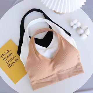 Áo Yếm Choàng Cổ Trơn Có Mút